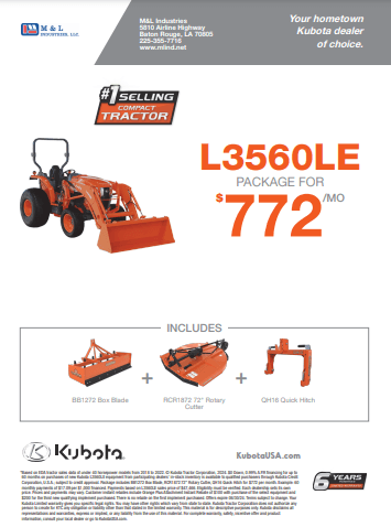 Kubota L3560HST-LE Special